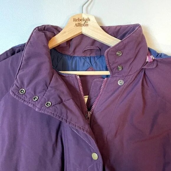 LL Bean Vintage Purple Thinsulate Parka Long Winter Coat in Size Medium/Large - Picture 9 of 16